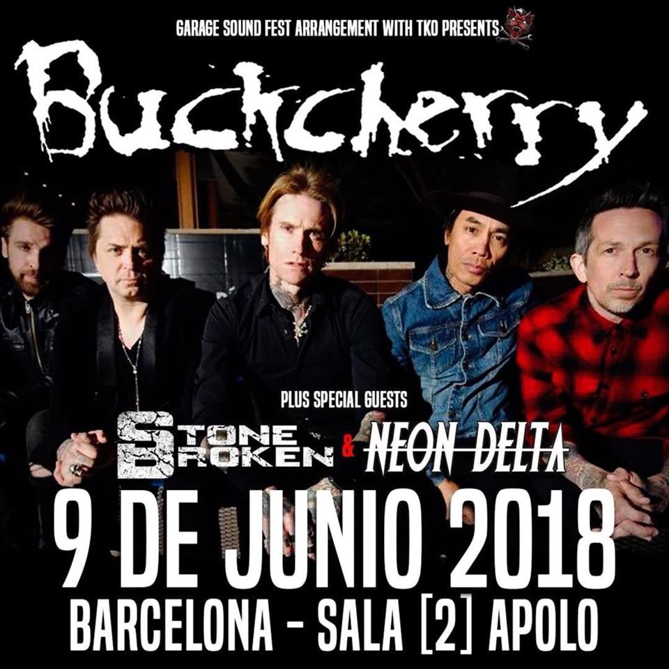 Buckcherry también actuarán en Barcelona este verano