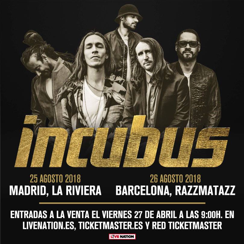 Incubus regresan de gira a nuestro país