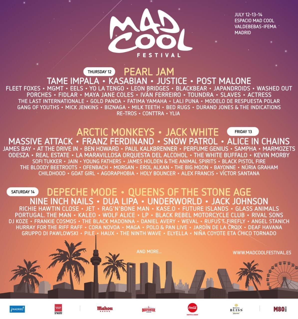 Cartel Mad Cool 2018