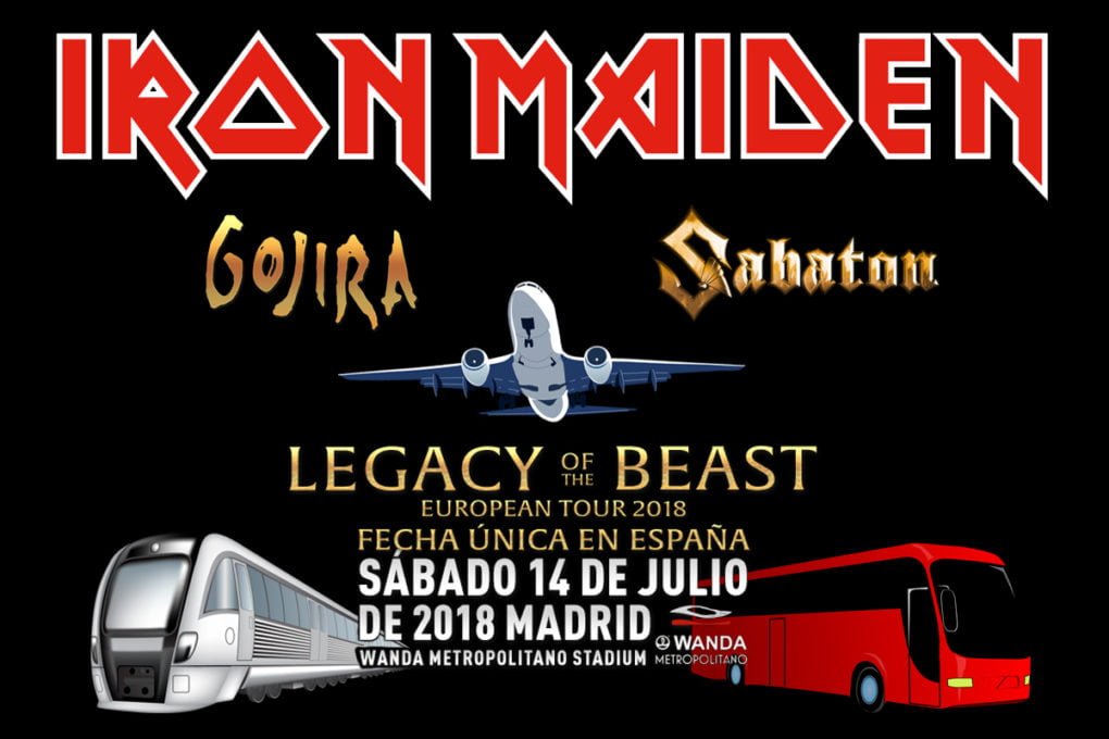 Viajes organizados Iron Maiden Madrid 2018