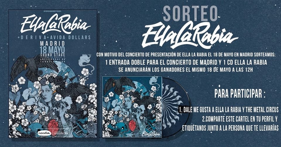 Sorteo Ella La Rabia Madrid 2018