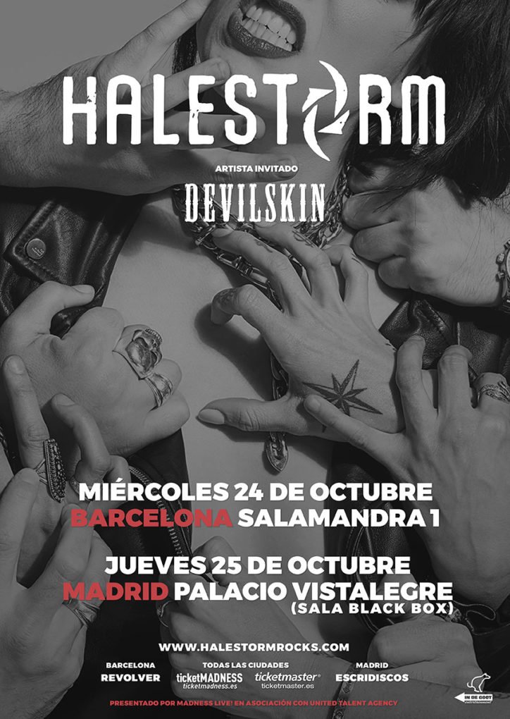 Halestorm Barcelona Madrid 2018