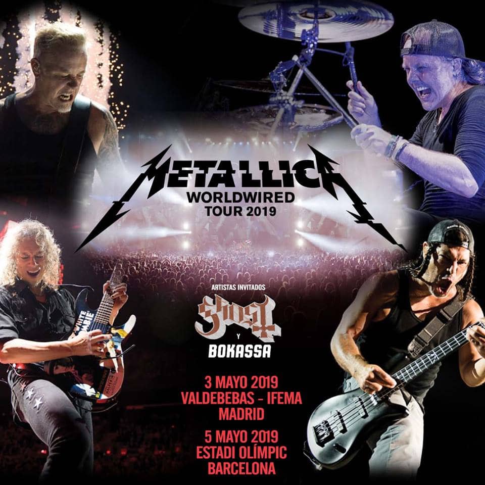 Metallica España 2019 Madrid Barcelona