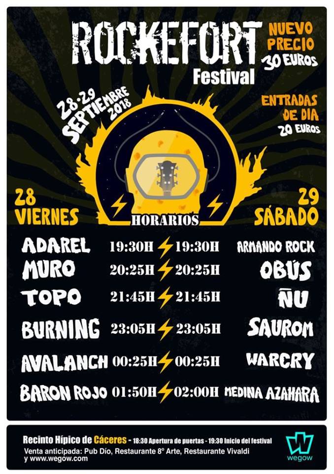 Se cancela el Rockefort Festival