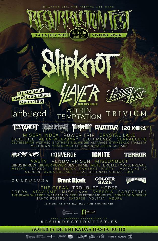 Resurrection Fest 2019 falta cabeza cartel