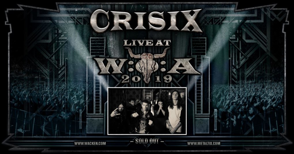 Crisix estarán en Wacken Open Air 2019