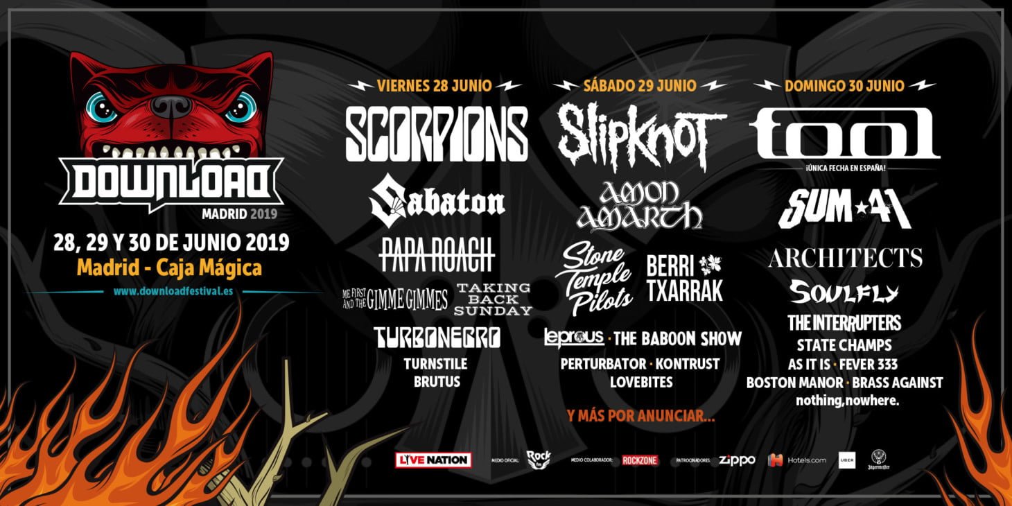 Bandas Download Madrid 2019 Papa Roach