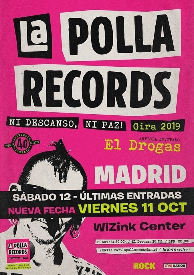 La Polla Records Madrid 2019 doble fecha