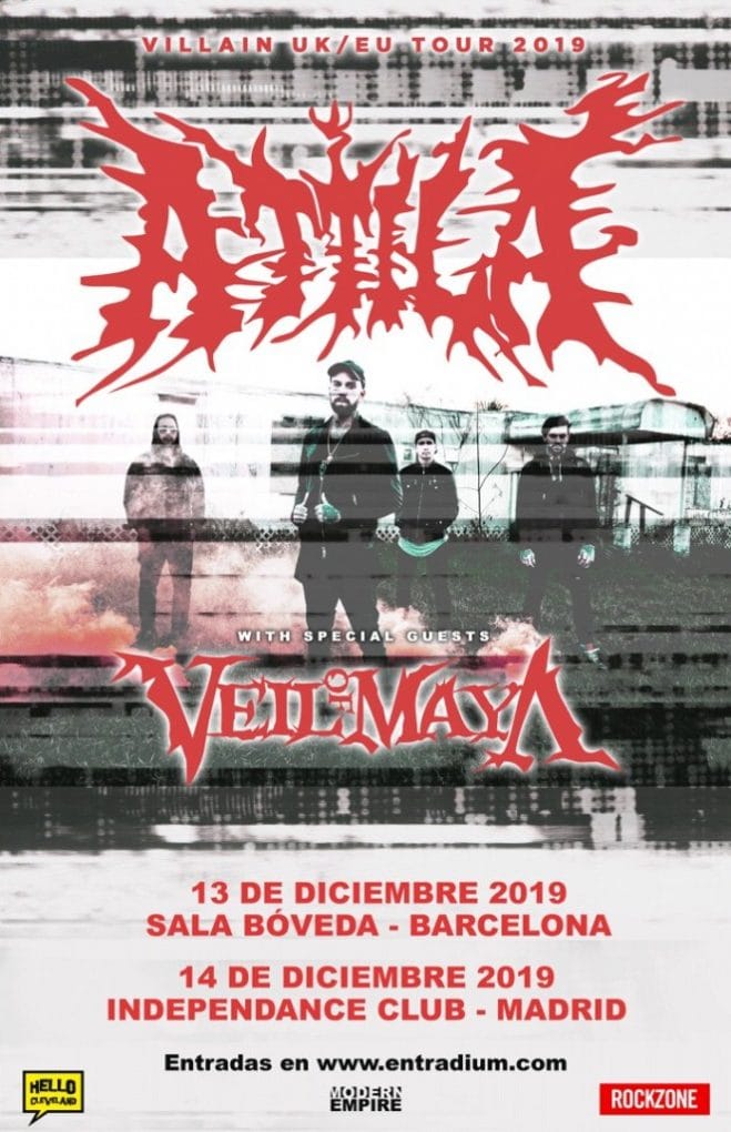 Attila Veil Of Maya España 2019