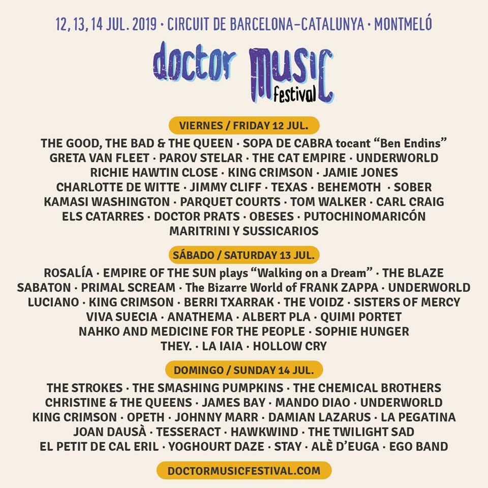 Cartel Doctor Music Festival 2019 abril