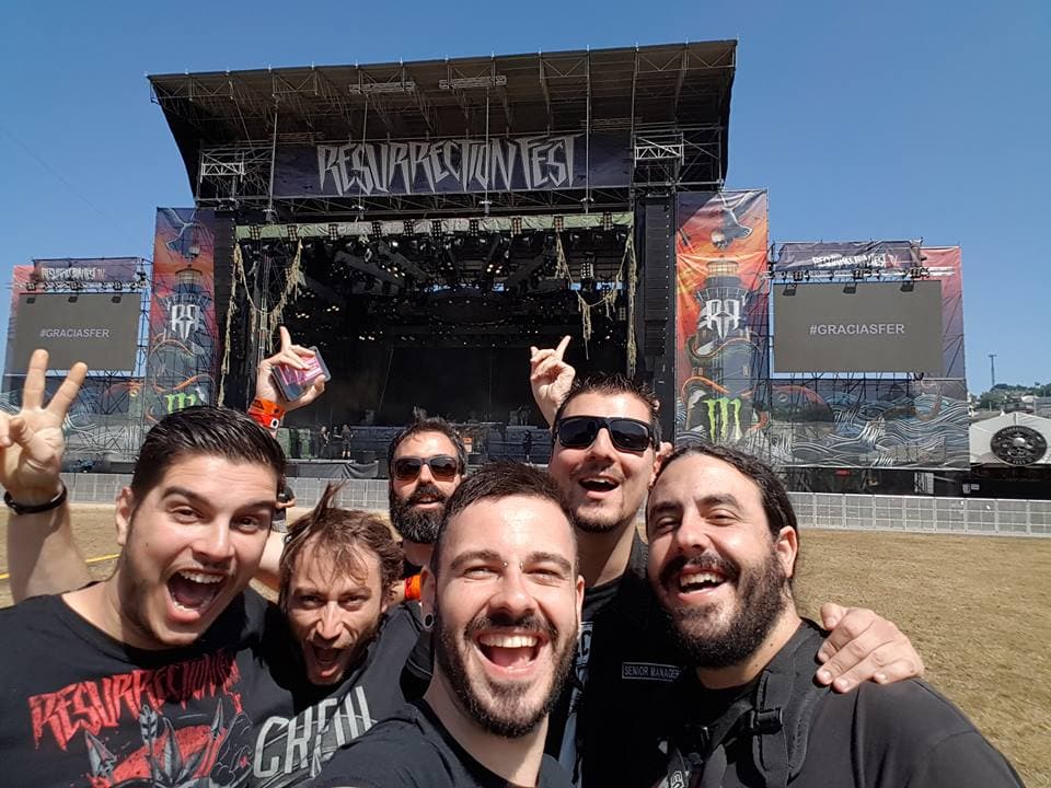 Equipo fotografía Resurrection Fest 2016