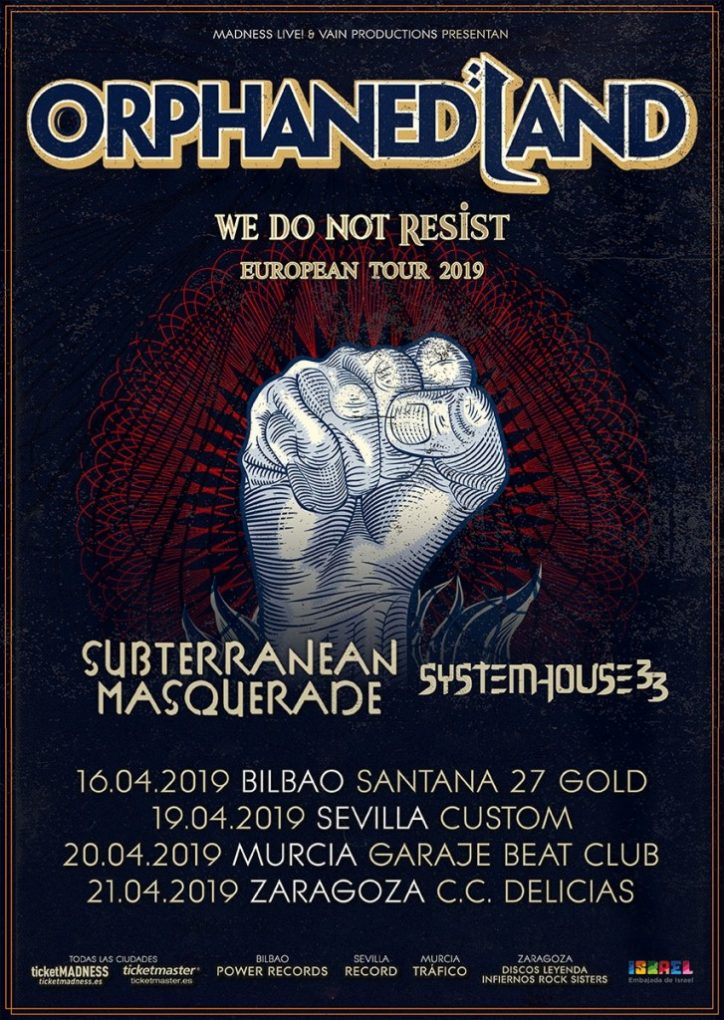 Orphaned Land España 2019 actualizado