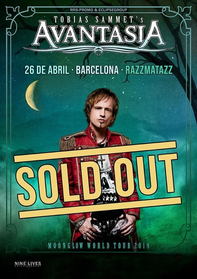 sold out Avantasia Barcelona 2019