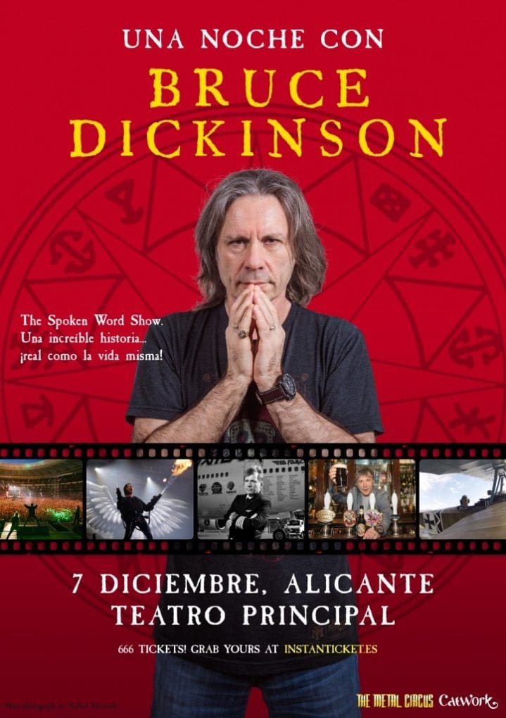 Cartel Bruce Dickinson Alicante 2019