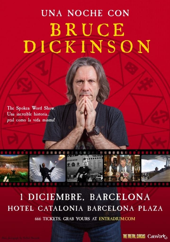 Cartel Bruce Dickinson Barcelona 2019