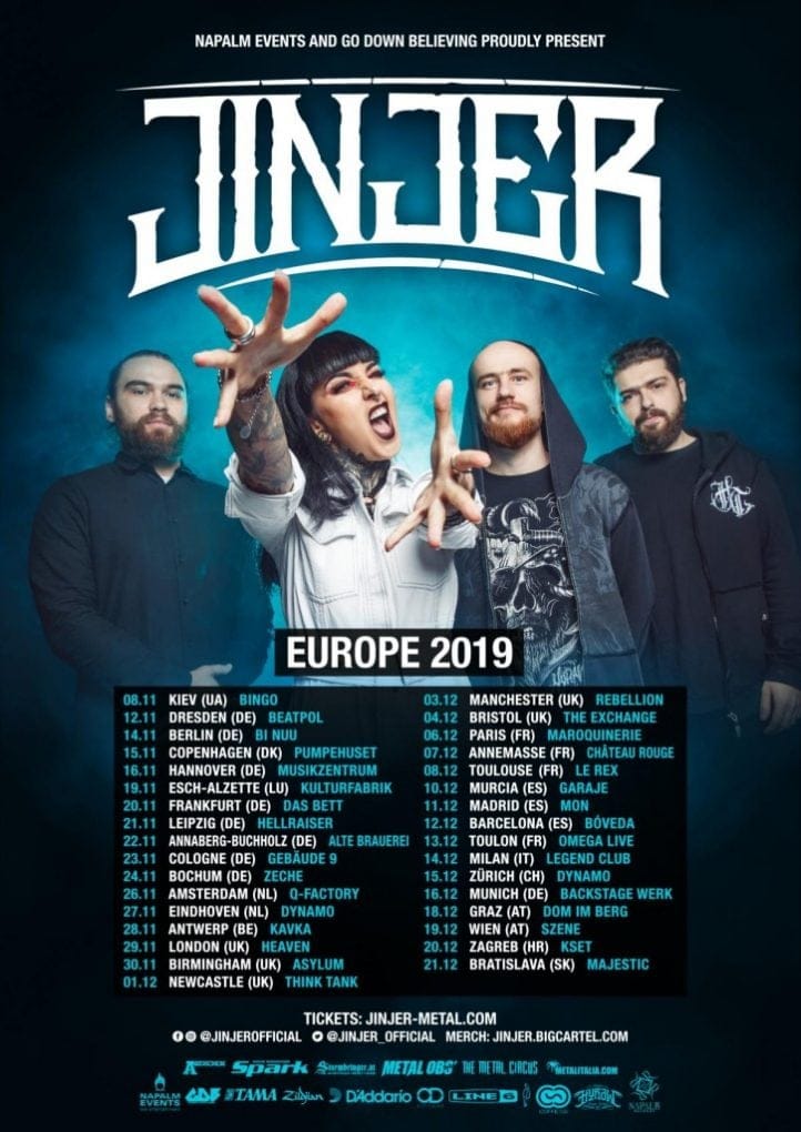 Gira Jinjer Europa 2019