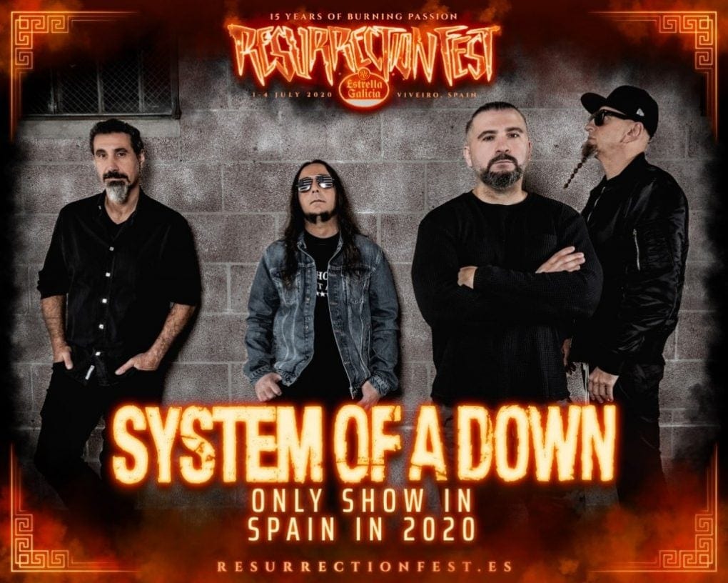 System On A Down Resurrection Fest 2020 promo