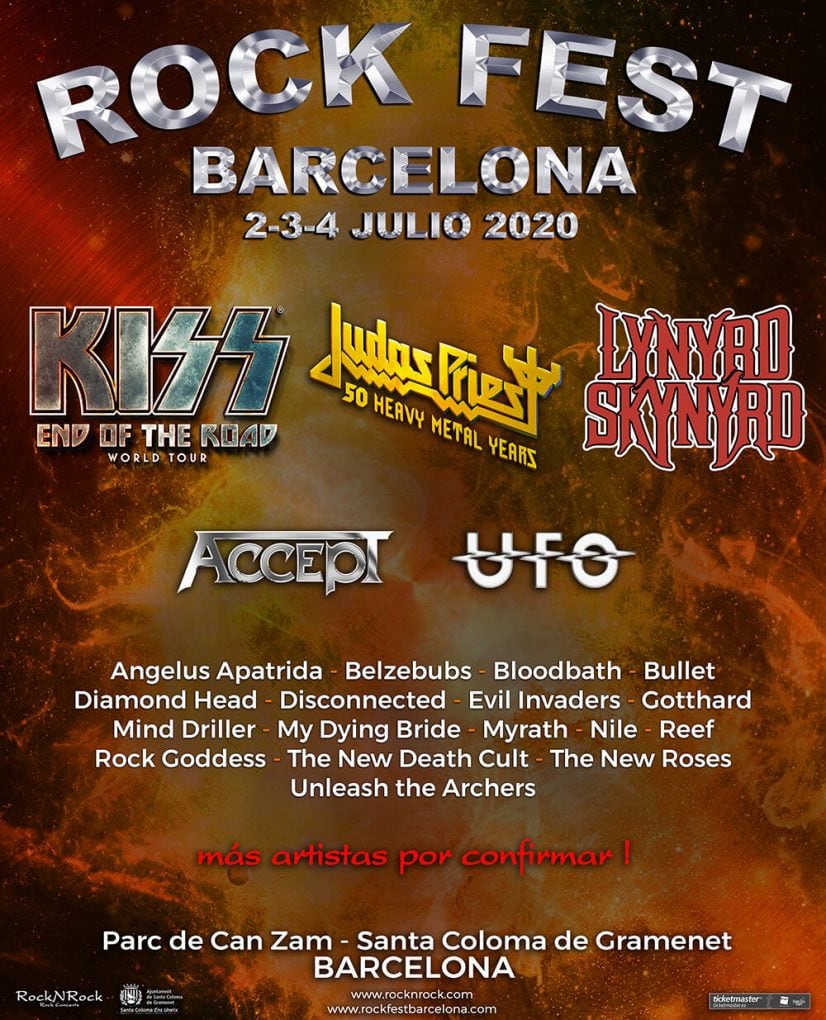 cartel Rock Fest Barcelona 2020 Lynyrd Skynyrd