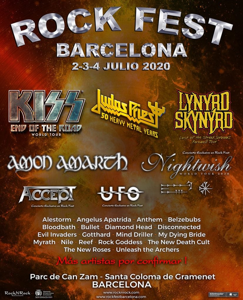 Amon Amarth Rock Fest Barcelona 2020 cartel