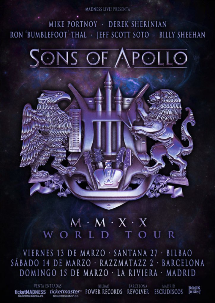 Sons Of Apollo España 2020