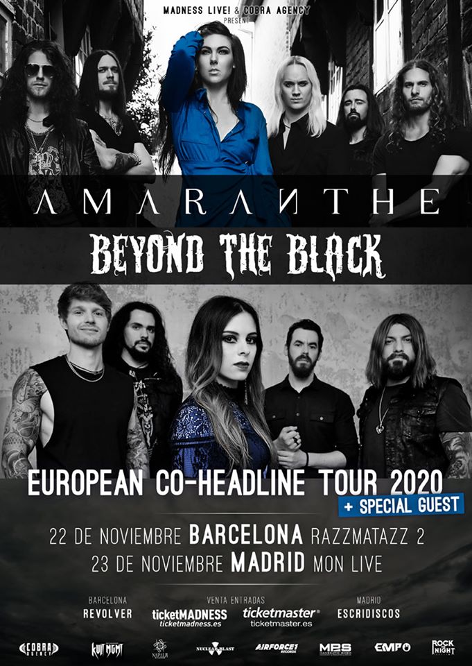 Amaranthe Beyond The Black España 2020