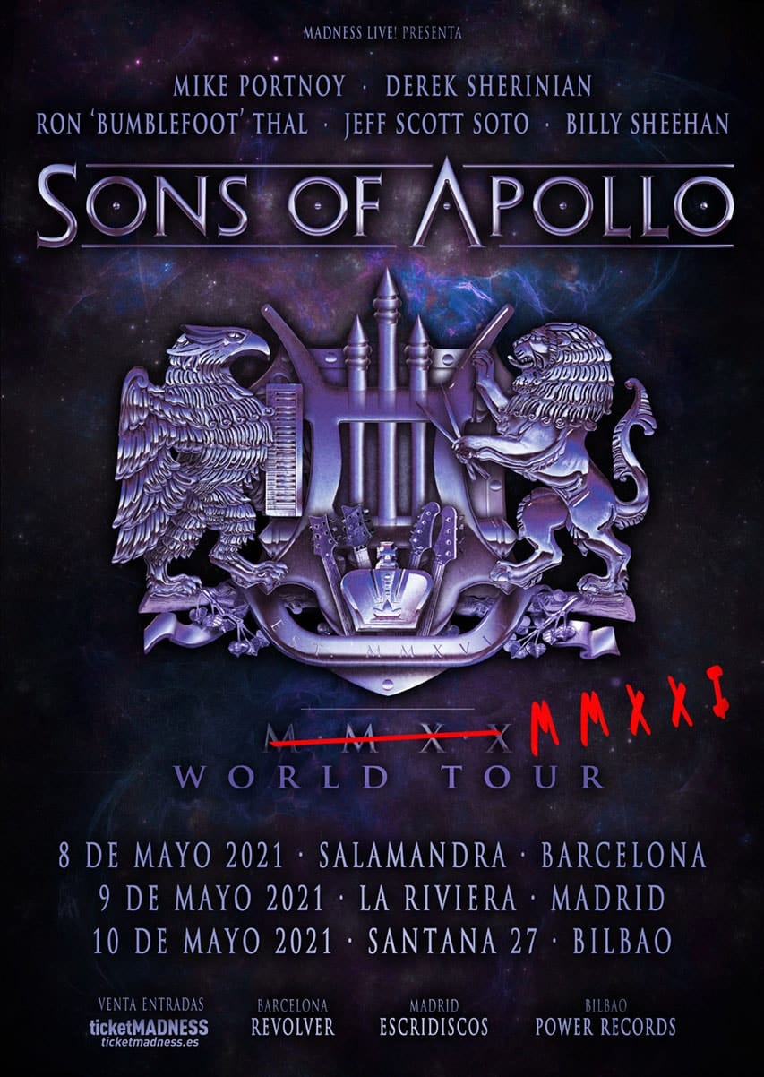 Sons Of Apollo España 2021