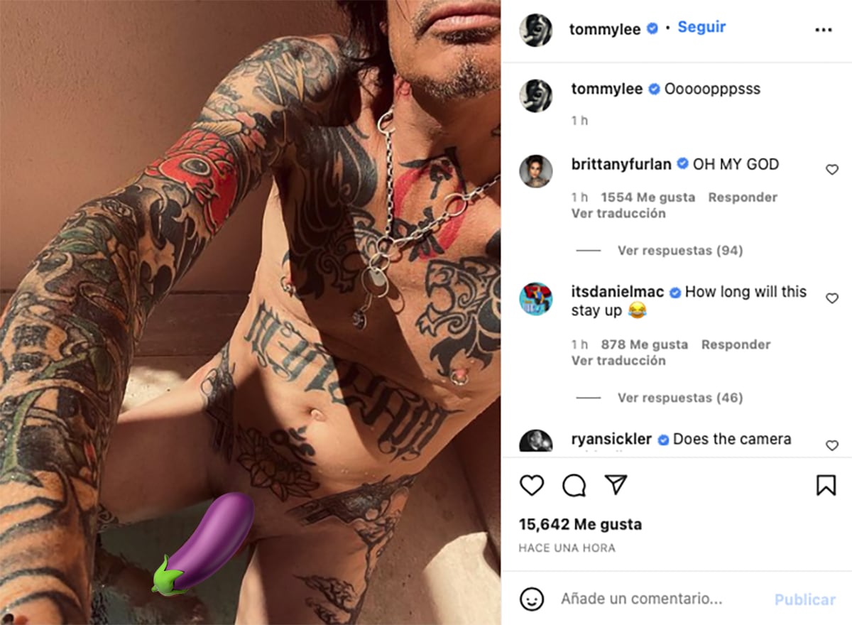 Tommy Lee sube una foto totalmente desnudo en Instagram | The Metal Circus