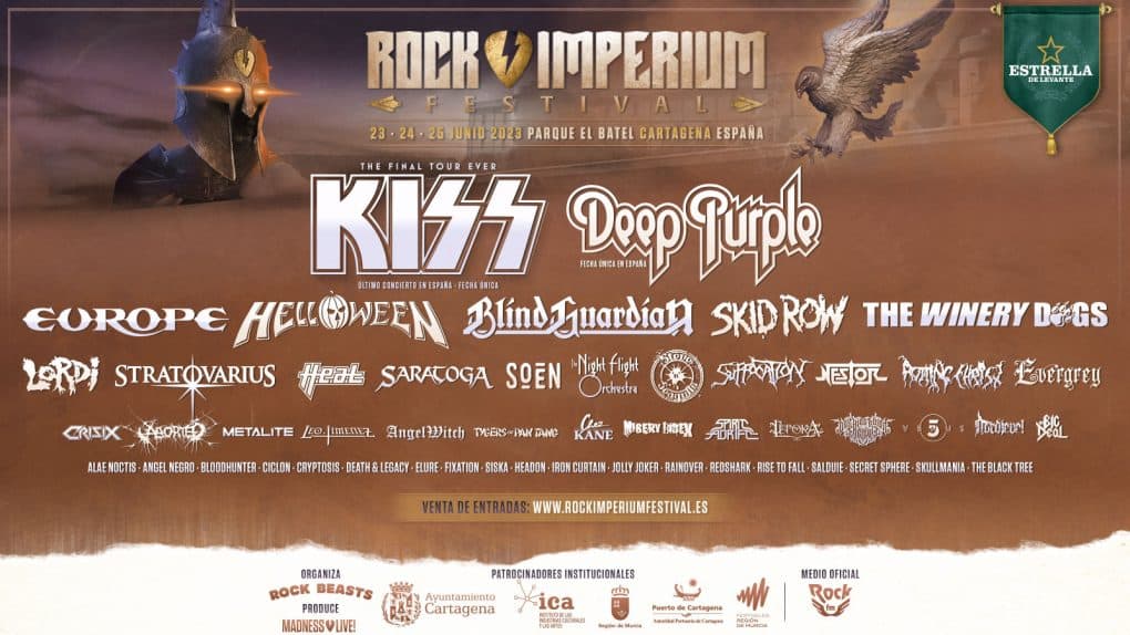 Cartel por días de Rock Imperium 2023