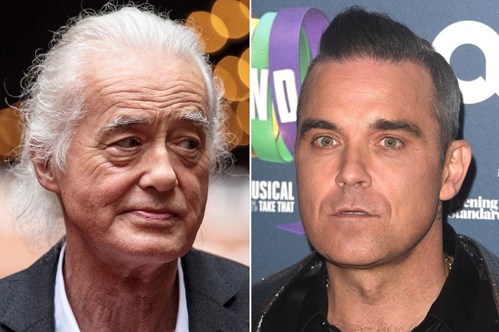 Robbie Williams se prepara para una nueva pelea contra Jimmy Page