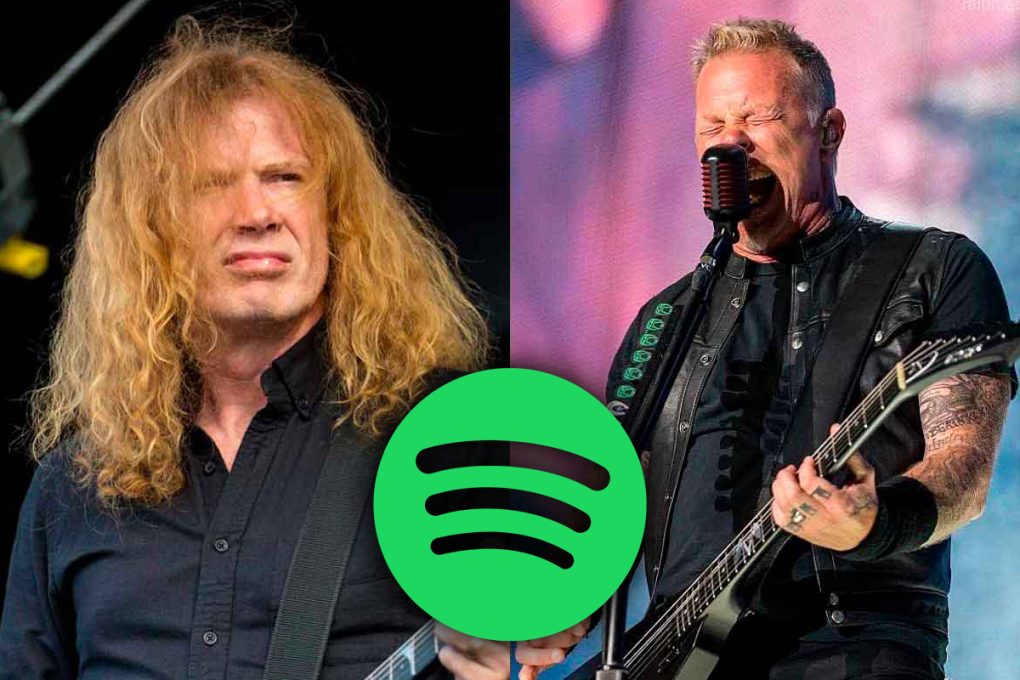 ¿Spotify trolea a Megadeth con Metallica?