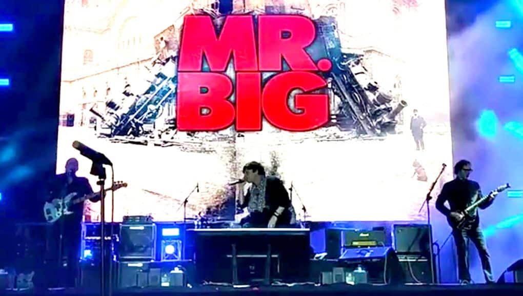 Primer concierto de Mr. Big con su nuevo batería