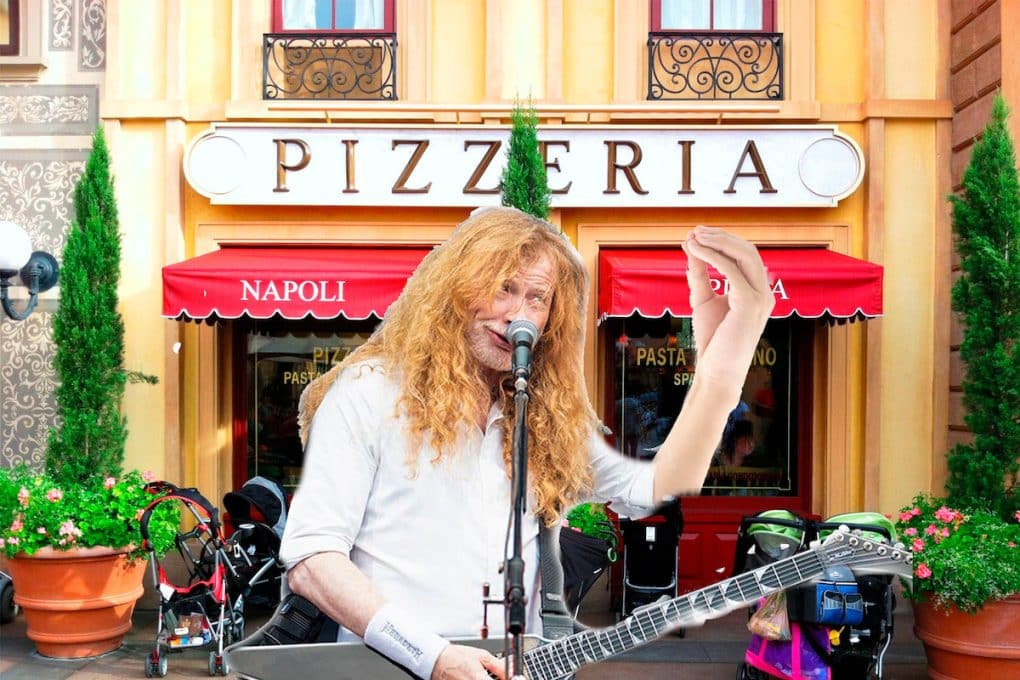 Pizza sells: Dave Mustaine se muda a Italia