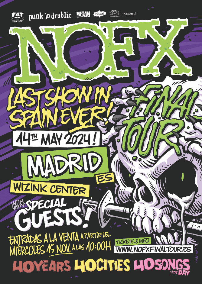 NOFX en Madrid en 2024