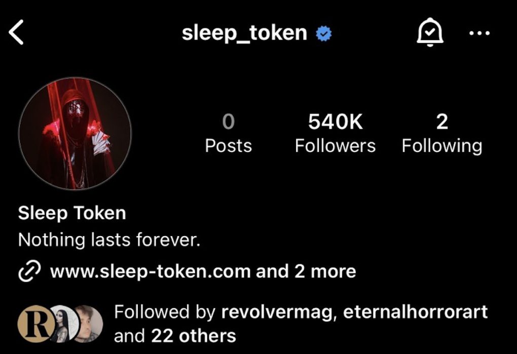 Se revela la identidad de Sleep Token y la banda borra sus redes